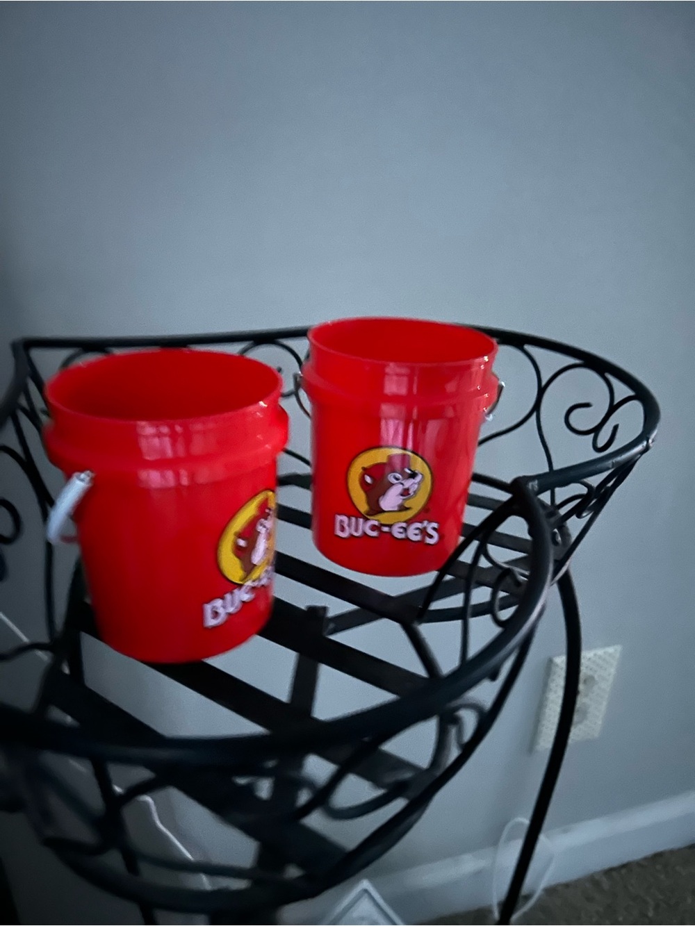 Buc-ee's Red Logo Mini Buckets - Set of 2